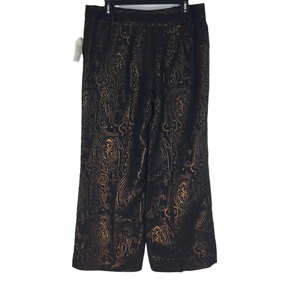 Etcetera Dashing Brown Bronze Metallic Holiday Dress Pants Womens Size 14 NWT - Picture 4 of 9
